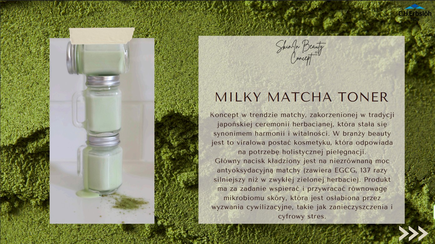 Receptura kosmetyczna Milky Matcha Toner