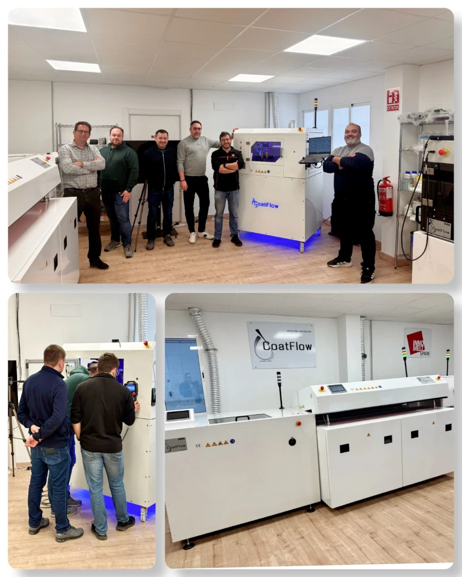 3 dni technologii, testów i wymiany wiedzy z technologii dozowania i lakierowania elektroniki z COATFLOW!